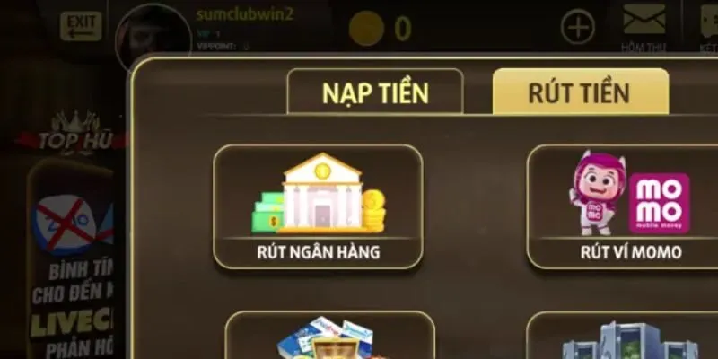 Rút Tiền Sunwin 2 Nhận thưởng qua ví điện tử cực kỳ tiện lợi